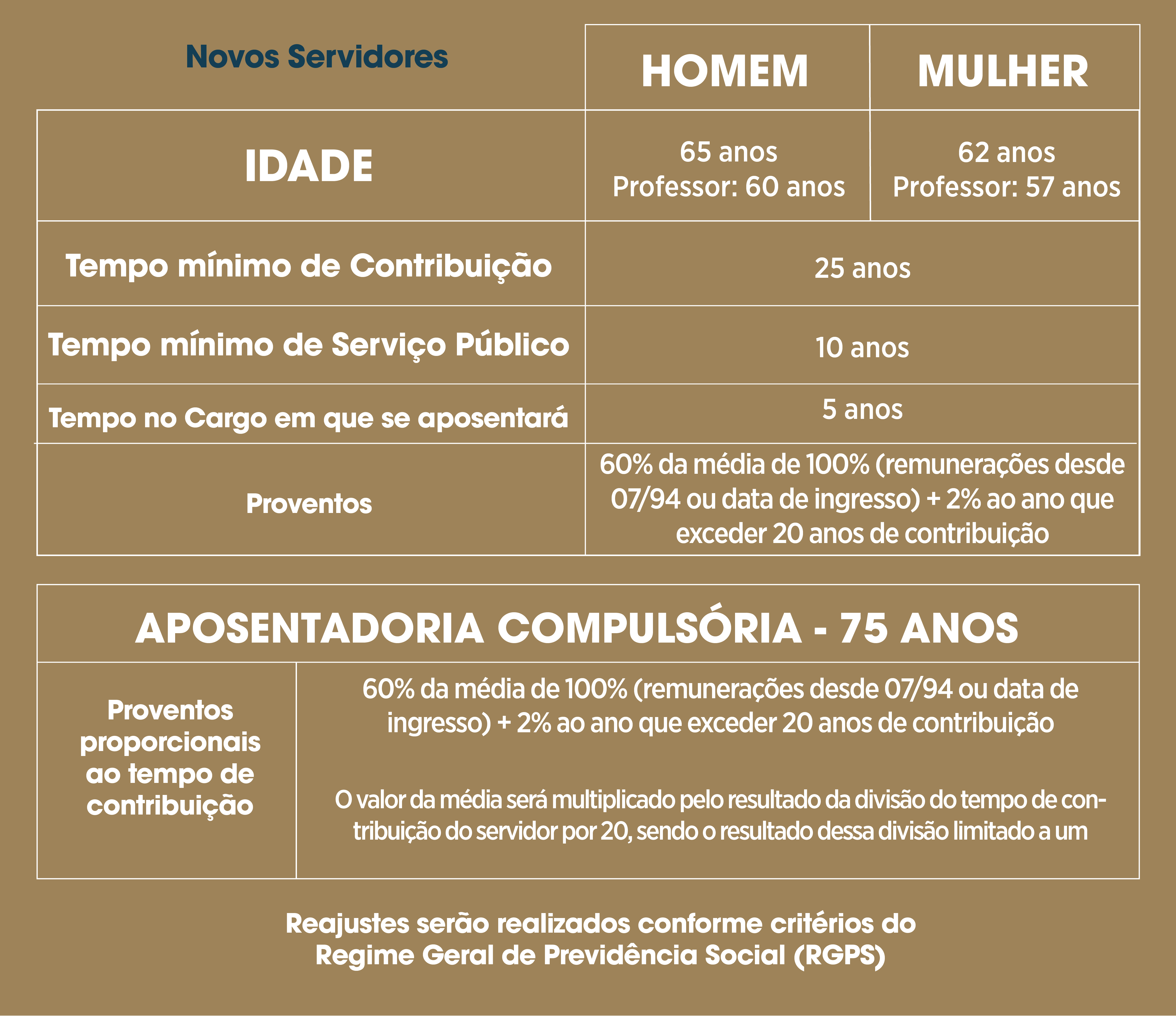Novos Servidores